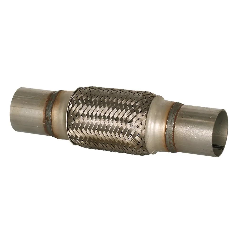 SS Exhaust Flex Tube Coupler with inner Lock 2"I.D X 6"(B) 10'' (w / Neck)