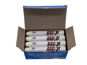 MARKAL/Ascot Round Tire Crayon -White 1ea (PAINT STICK/TIRE CHALK)