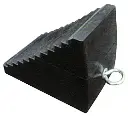 Rodac Rubber Wheel Chocks Sold Per Unit, 9.45" x 7.48" x 6.5"