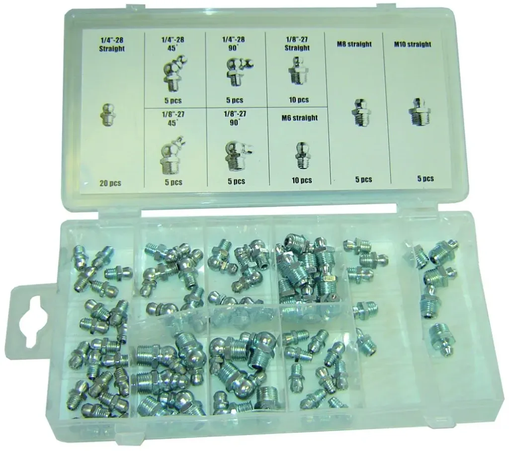 Grease Fitting Assortment - 70 Pieces