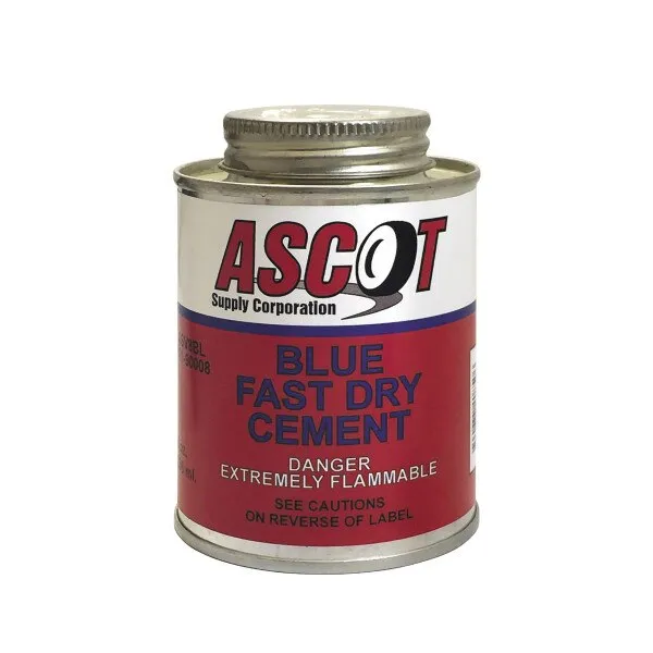 ASCOT FAST DRY BLUE CEMENT 8OZ