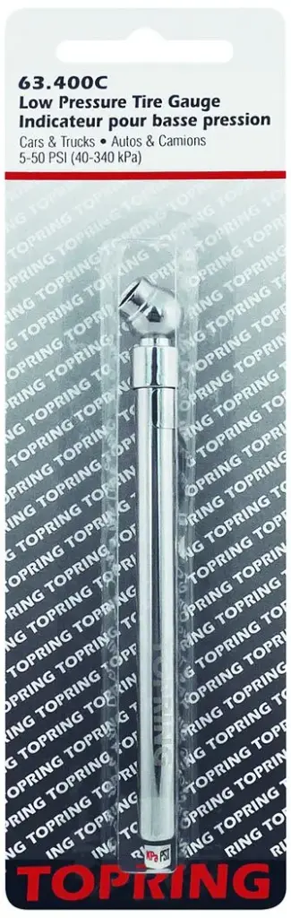 [TP63-400C] Topring 63-400C - Tire Gauge Pencil Type 5-50 PSI 