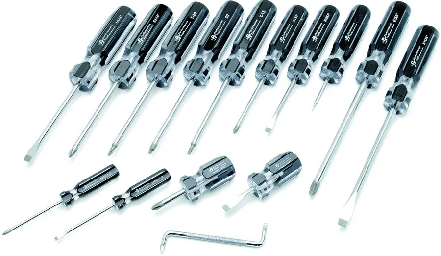 Performance Tools W80015 - 15 Piece Screwdriver Set 