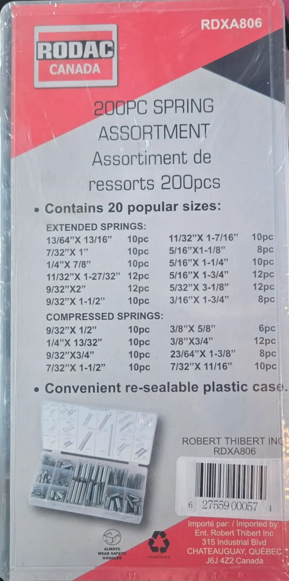 Rodac RDXA806 - Spring Assortment - 200 Pieces